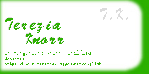 terezia knorr business card